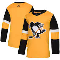 2018/19 Pittsburgh Penguins Adidas Alternate Home Yellow Jersey - Pastime Sports & Games