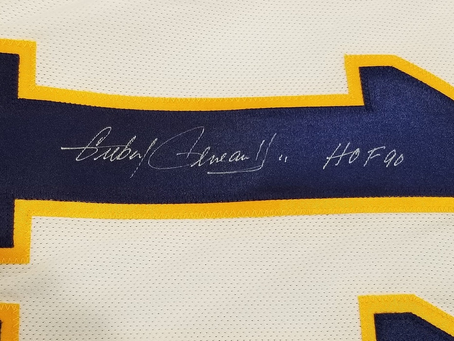 Gilbert Perreault Autographed Buffalo Sabres Hockey Jersey (White Reebok) - Pastime Sports & Games