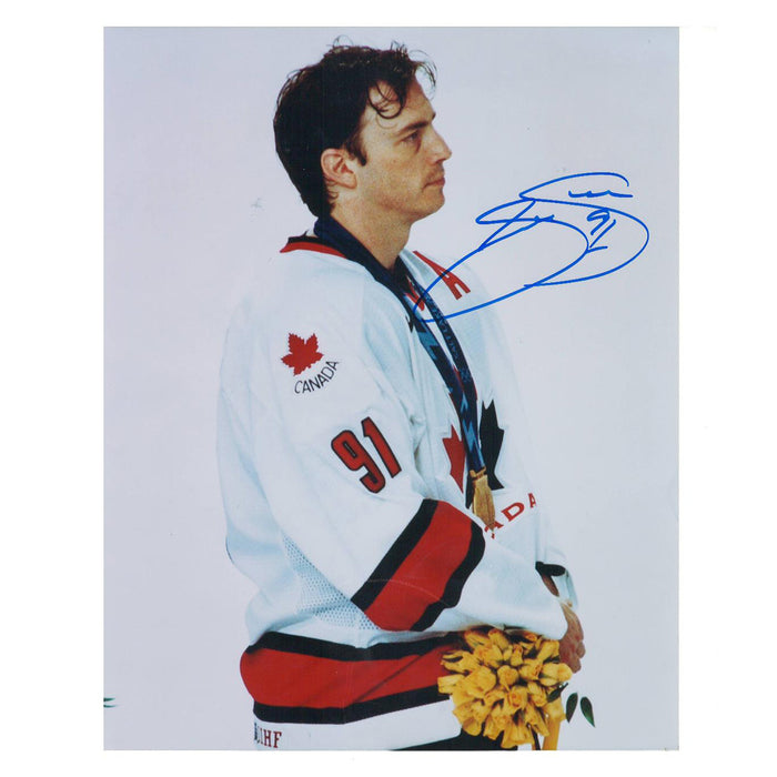 Joe Sakic Autographed Team Canada Framed Hockey Picture - Pastime Sports & Games