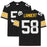 Jack Lambert Autographed Pittsburgh Steelers Mitchell & Ness Replica Jersey With "HOF 90" Inscription - Pastime Sports & Games