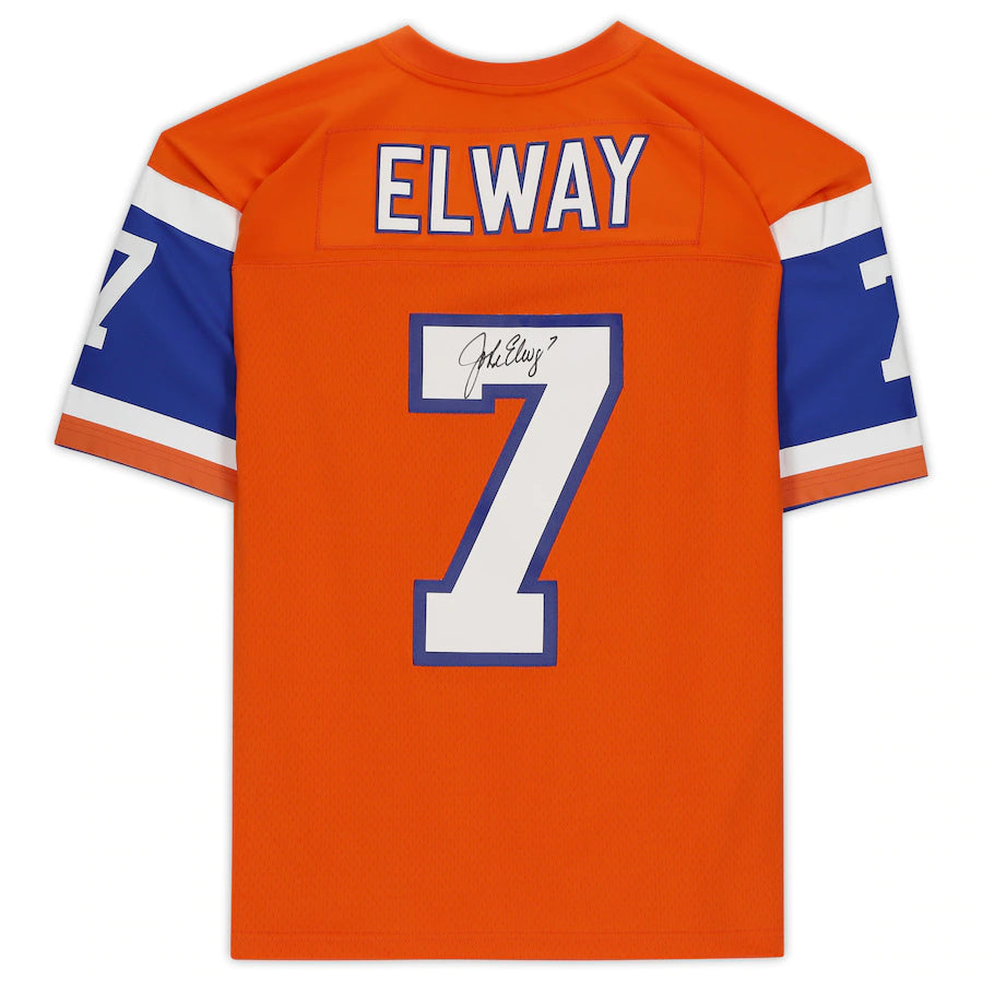 John Elway Autographed Denver Broncos Replica Jersey - Pastime Sports & Games