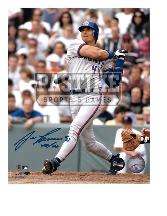 Jose Canseco Autographed 8X10 Toronto Blue Jays (About To Bat) - Pastime Sports & Games