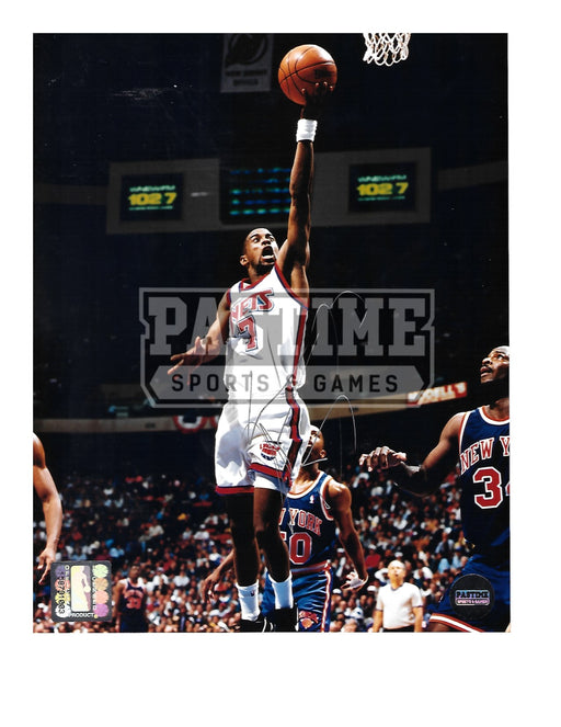 Kenny Anderson Autographed 8X10 Brooklyn Nets (About To Shoot) - Pastime Sports & Games
