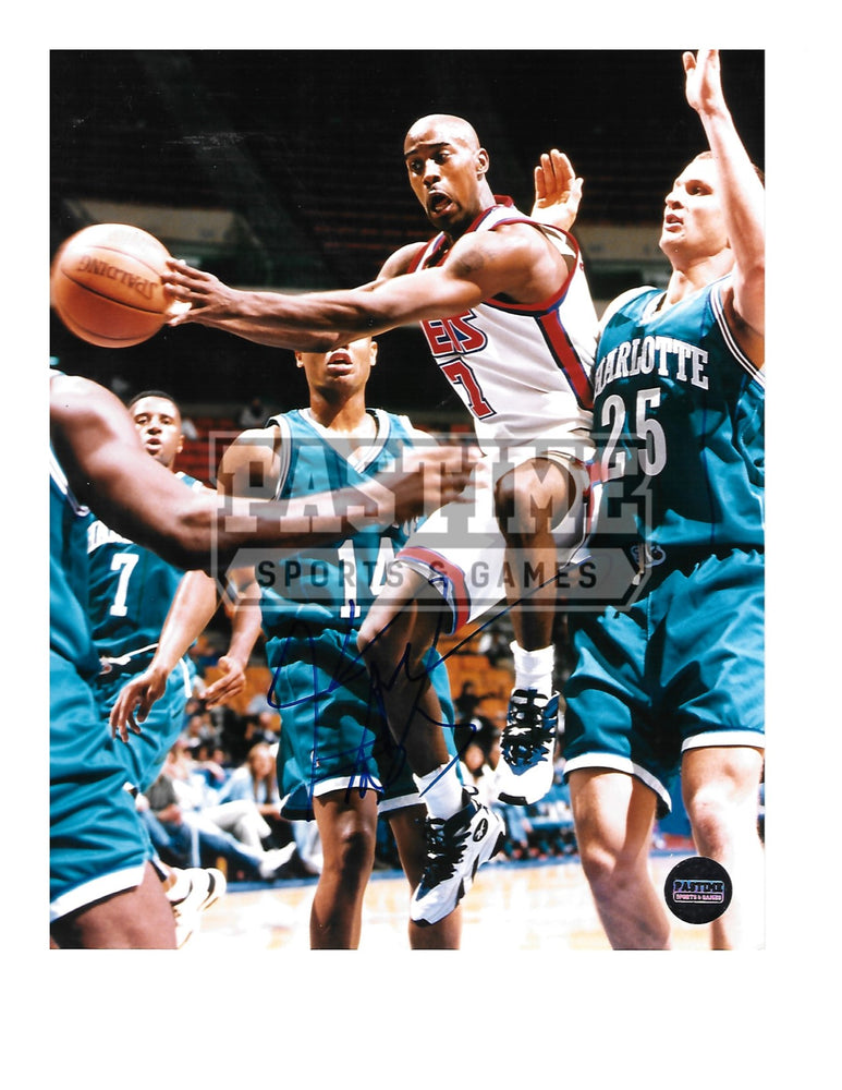 Kerry Anderson Autographed 8X10 Houstan Rockets (Trying To Keep Ball) - Pastime Sports & Games