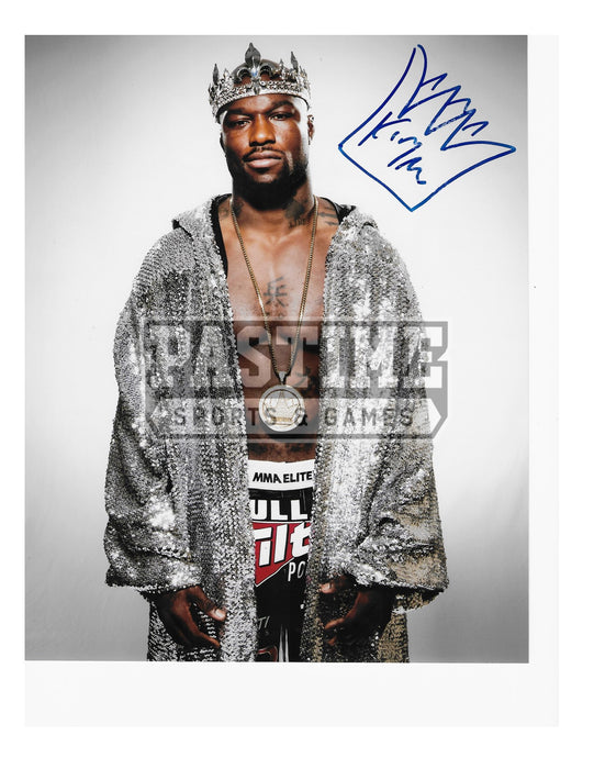 King Mo Lawal Autographed 8X10 (Crown On) - Pastime Sports & Games