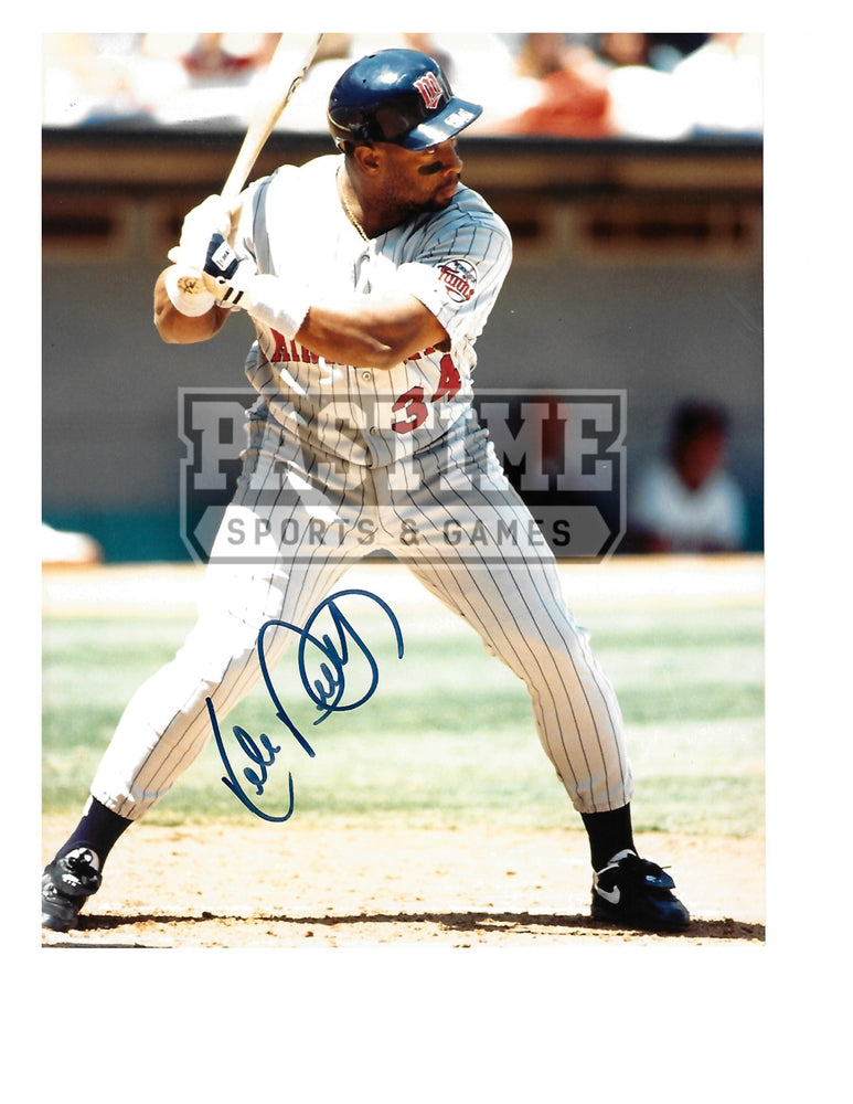 Kirby Puckett Autographed 8X10 Minnesota Twins (About To Bat) - Pastime Sports & Games