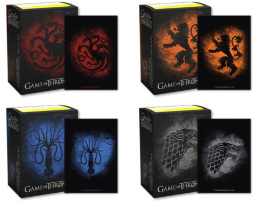  Dragon Shield Card Sleeves – Brushed Art Game of Thrones: House  Stark Standard Size 100CT - MGT Card Sleeves are Smooth & Tough -  Compatible with Pokemon, Yugioh, & Magic The