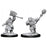 Wizkids Magic the Gathering Unpainted Minis Dwarf Fighter & Dwarf Cleric - Pastime Sports & Games
