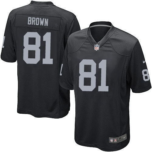 Oakland Raiders Tim Brown Black 1997 Throwback Legacy Jersey