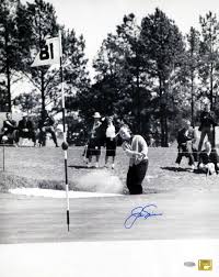 Jack Nicklaus 1987 Masters Sand Shot Autographed 16x20 Photo - Pastime Sports & Games