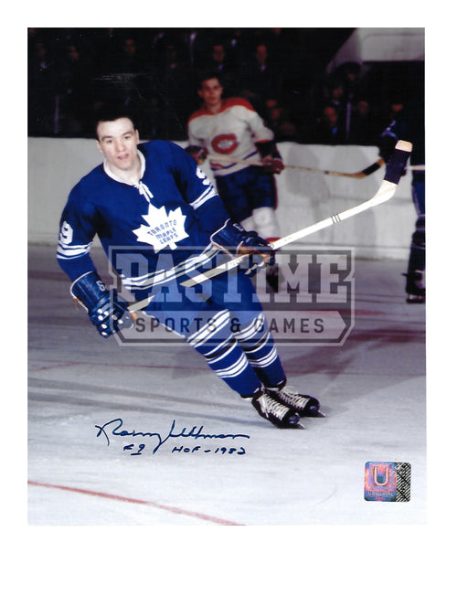 Norm Ullman Autographed 8X10 Toronto Maple Leafs Home Jersey (Skating) - Pastime Sports & Games