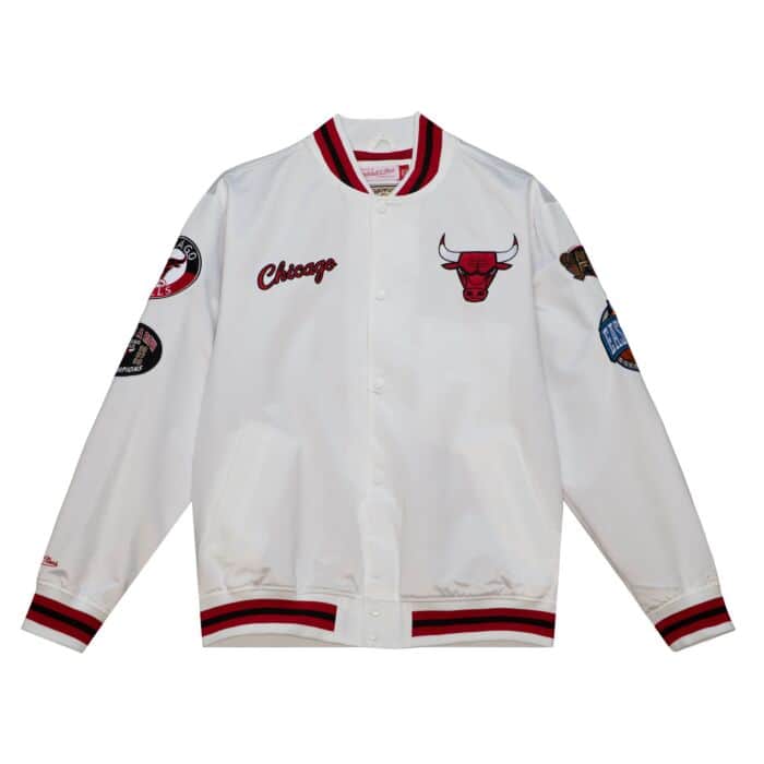 Chicago Bulls City Collection Lightweight Satin Jacket - Pastime Sports & Games