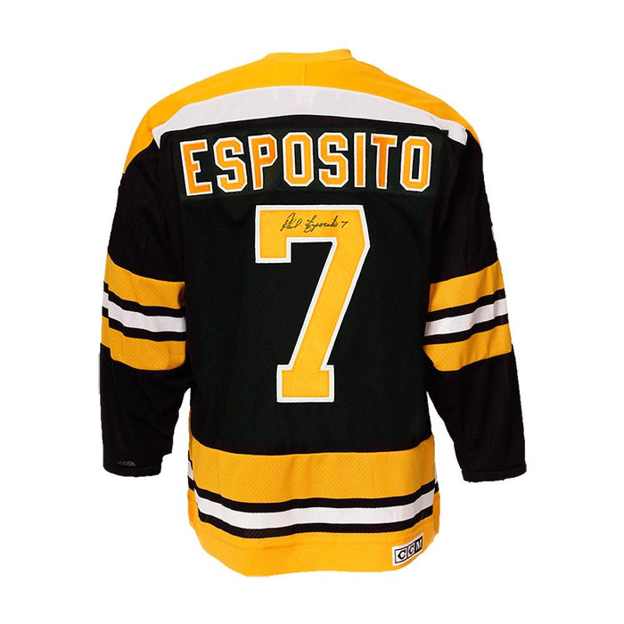 Phil Esposito Autographed Boston Bruins Hockey Jersey CCM - Pastime Sports & Games