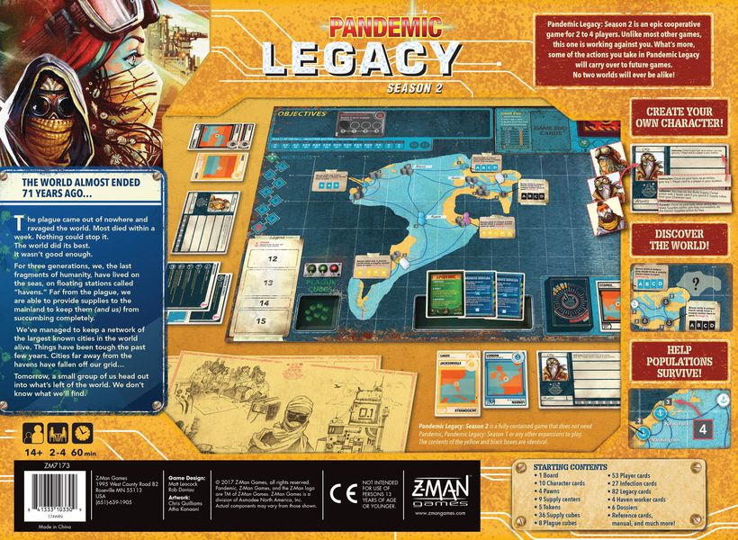 Pandemic Legacy Season 2 (Yellow Box) - Pastime Sports & Games