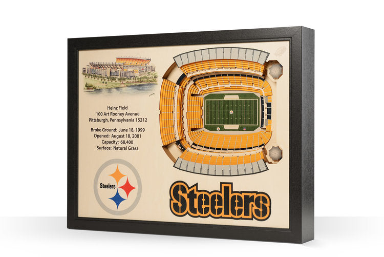 NFL 3D Stadium View Wood Wall Art - Pastime Sports & Games