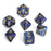 Chessex 7pc RPG Dice Set Scarab Royal Blue/Gold CHX27427 - Pastime Sports & Games