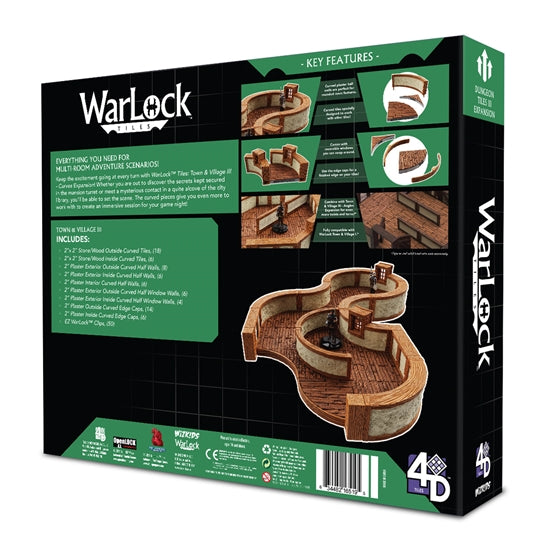 Warlock Tiles Town & Village 1" Angels & Curves Expansion - Pastime Sports & Games