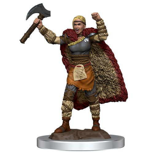 D&D Icons of the Realms Female Human Barbarian Premium Painted Figure (93052) - Pastime Sports & Games