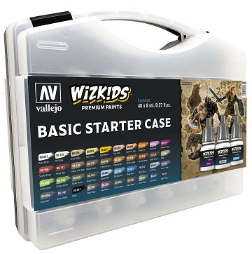 Vallejo Wizkids Premium Paint Basic Starter Case - Pastime Sports & Games
