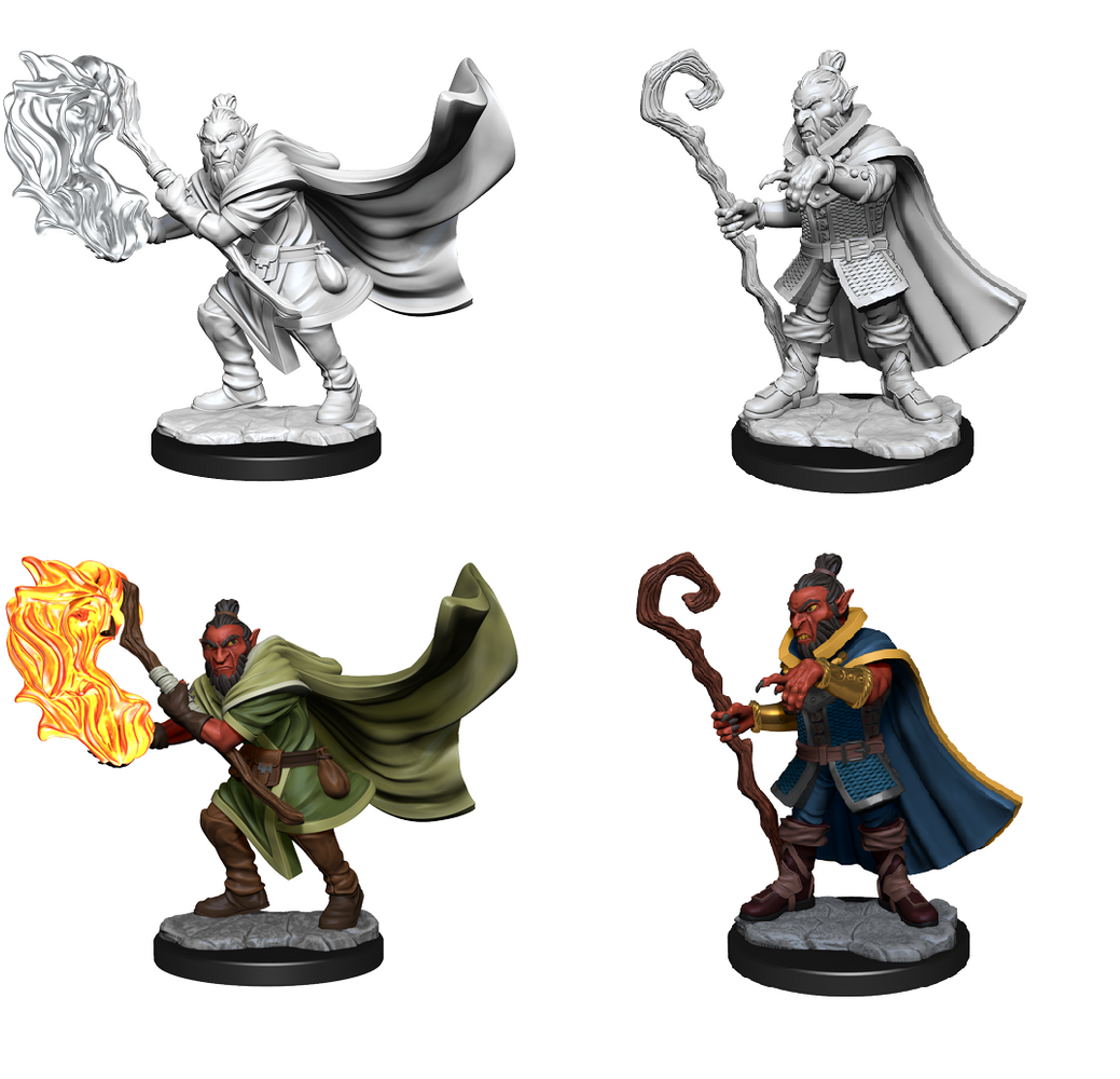 Critical Role Unpainted Minis WV1 Hobgoblin Wizards/Druid Male - Pastime Sports & Games