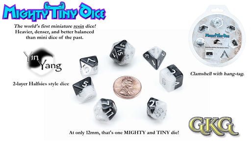 Mighty Tiny Dice Yin Yang - Pastime Sports & Games