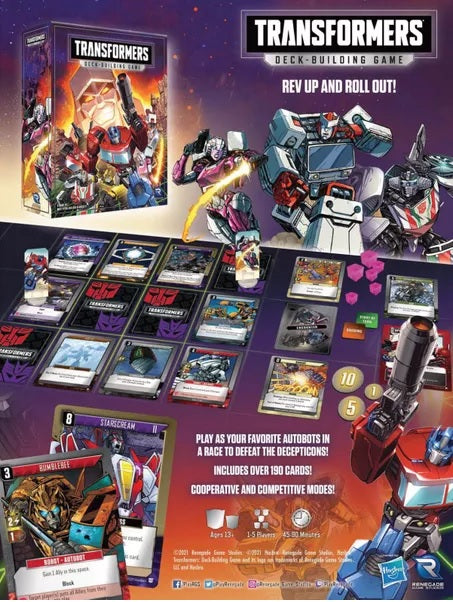 Transformers Deck-Building Game - Pastime Sports & Games