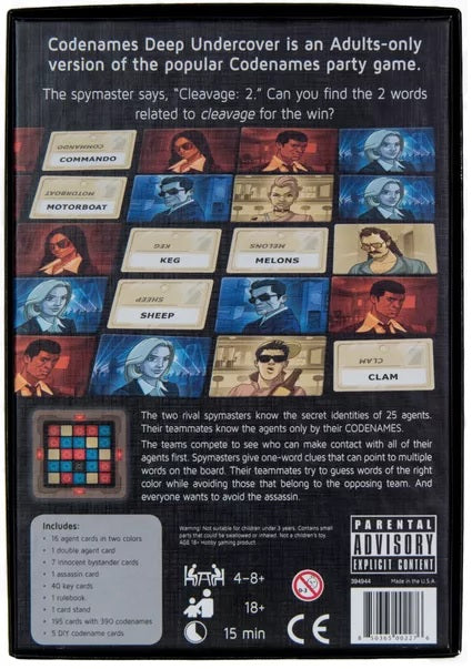 Codenames: Deep Undercover 2.0 - Pastime Sports & Games
