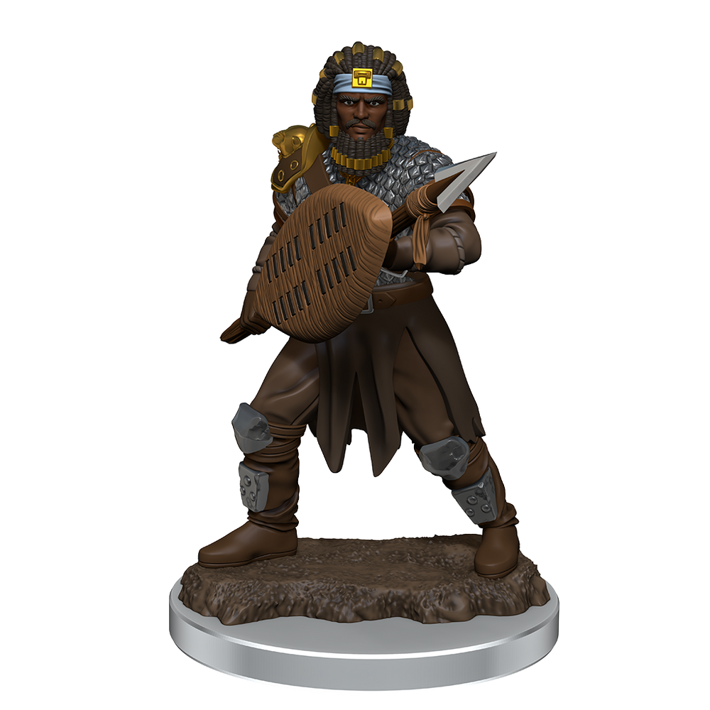 D&D Icons of the Realms Male Human Fighter Premium Painted Figure (93059) - Pastime Sports & Games