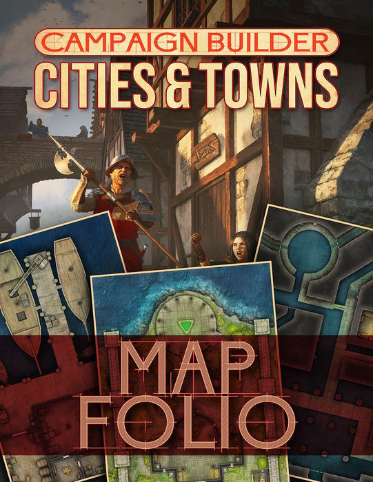 Campaign Builder Cities & Towns Map Folio - Pastime Sports & Games