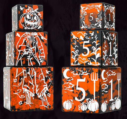 Sirius Dice Halloween Scarecrow Stackable Dice Set - Pastime Sports & Games