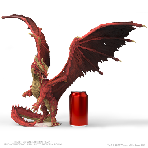 Dungeons & Dragons Icons Gargantuan Balagos Ancient Red Dragon - Pastime Sports & Games