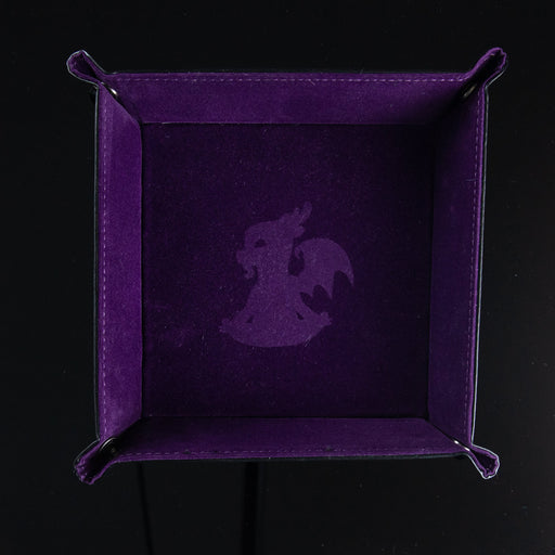 Little Dragon Corp Folding Purple/Black Dice Tray - Pastime Sports & Games