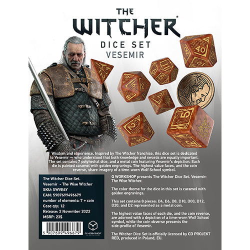 The Witcher Dice Set The Wise Witcher - Pastime Sports & Games