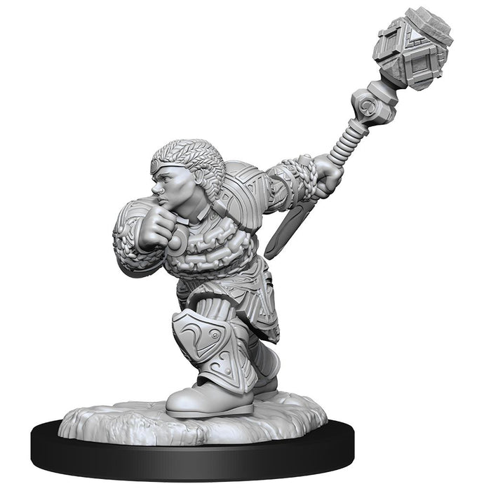 Wizkids Magic the Gathering Unpainted Minis Dwarf Fighter & Dwarf Cleric - Pastime Sports & Games