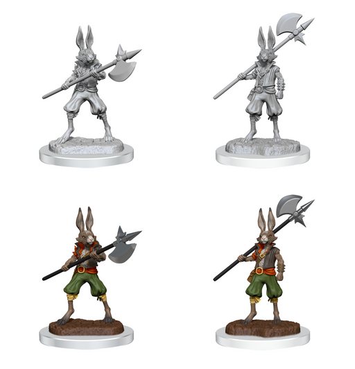 Dungeons & Dragons Nolzur’s Marvelous Miniatures Unpainted Harengon Brigands - Pastime Sports & Games