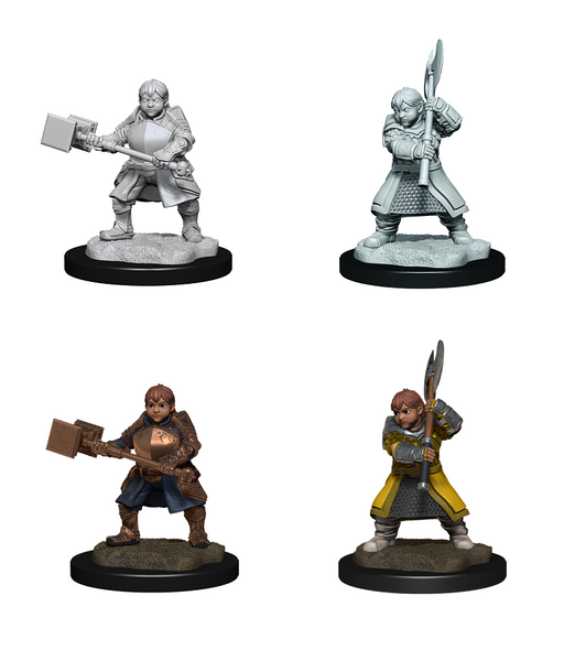 Critical Role Unpainted Minis WV1 Dwarf Empire Fighter Female - Pastime Sports & Games