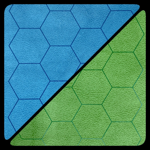 Megamat 1" Hex Reversible 26"X23.5" Blue & Green Mat - Pastime Sports & Games