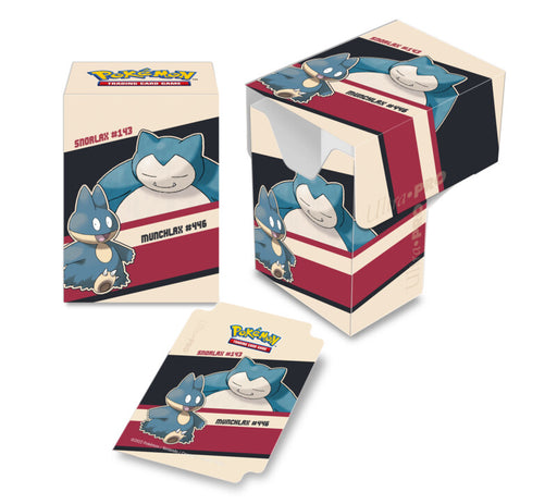 Ultra Pro Pokemon Snorlax & Munchlax Full View Deck Box - Pastime Sports & Games