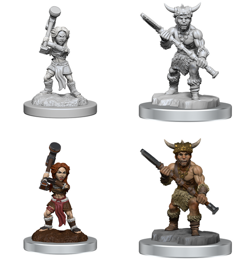 Dungeons & Dragons Nolzur’s Marvelous Miniatures Halfing Barbarians - Pastime Sports & Games