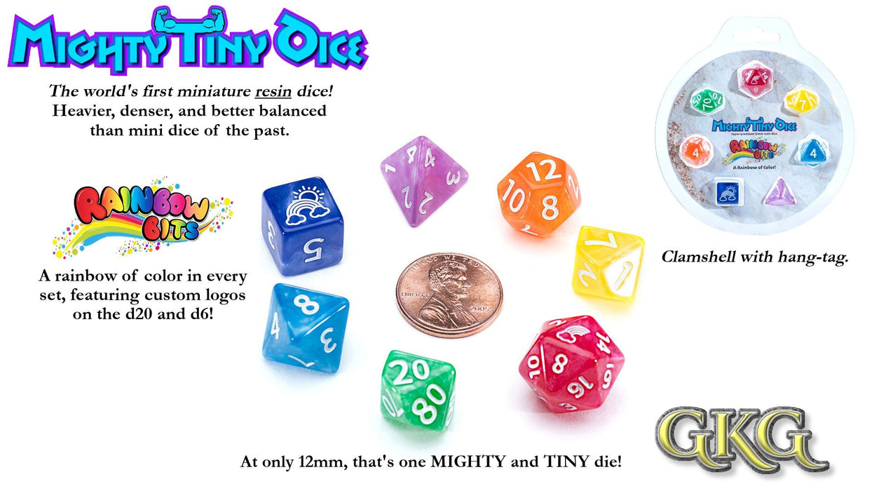 Mighty Tiny Dice Rainbow Bits - Pastime Sports & Games