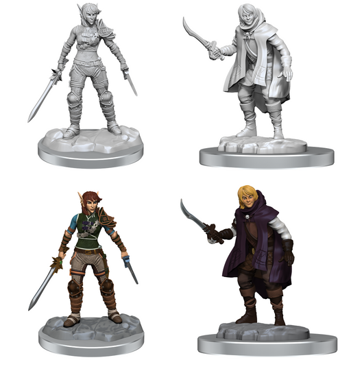 Dungeons & Dragons Nolzur’s Marvelous Miniatures Elf Rogue/Half-Elf Rogue - Pastime Sports & Games