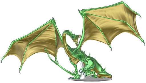 Dungeons & Dragons Icons Of The Realms Adult Emerald Dragon Premium Figure - Pastime Sports & Games