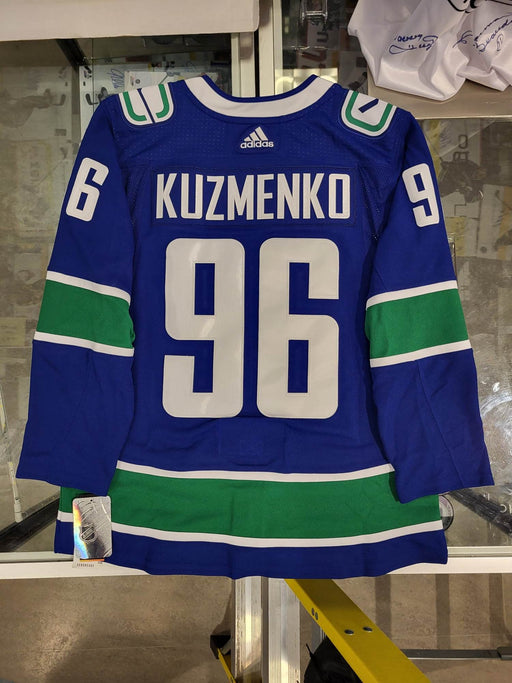 Vancouver Canucks Andrei Kuzmenko Adidas Custom Stitched Blue Jersey - Pastime Sports & Games