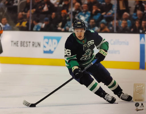 Quinn Hughes Vancouver Canucks Autographed 16 x 20 Reverse Retro Jersey Skating Photograph