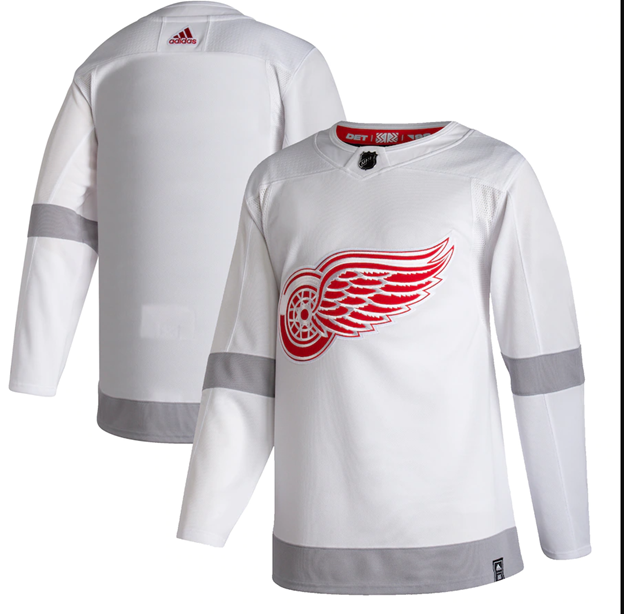 Detroit Red Wings 2019/20 Reverse Retro Adidas Hockey White Jersey - Pastime Sports & Games