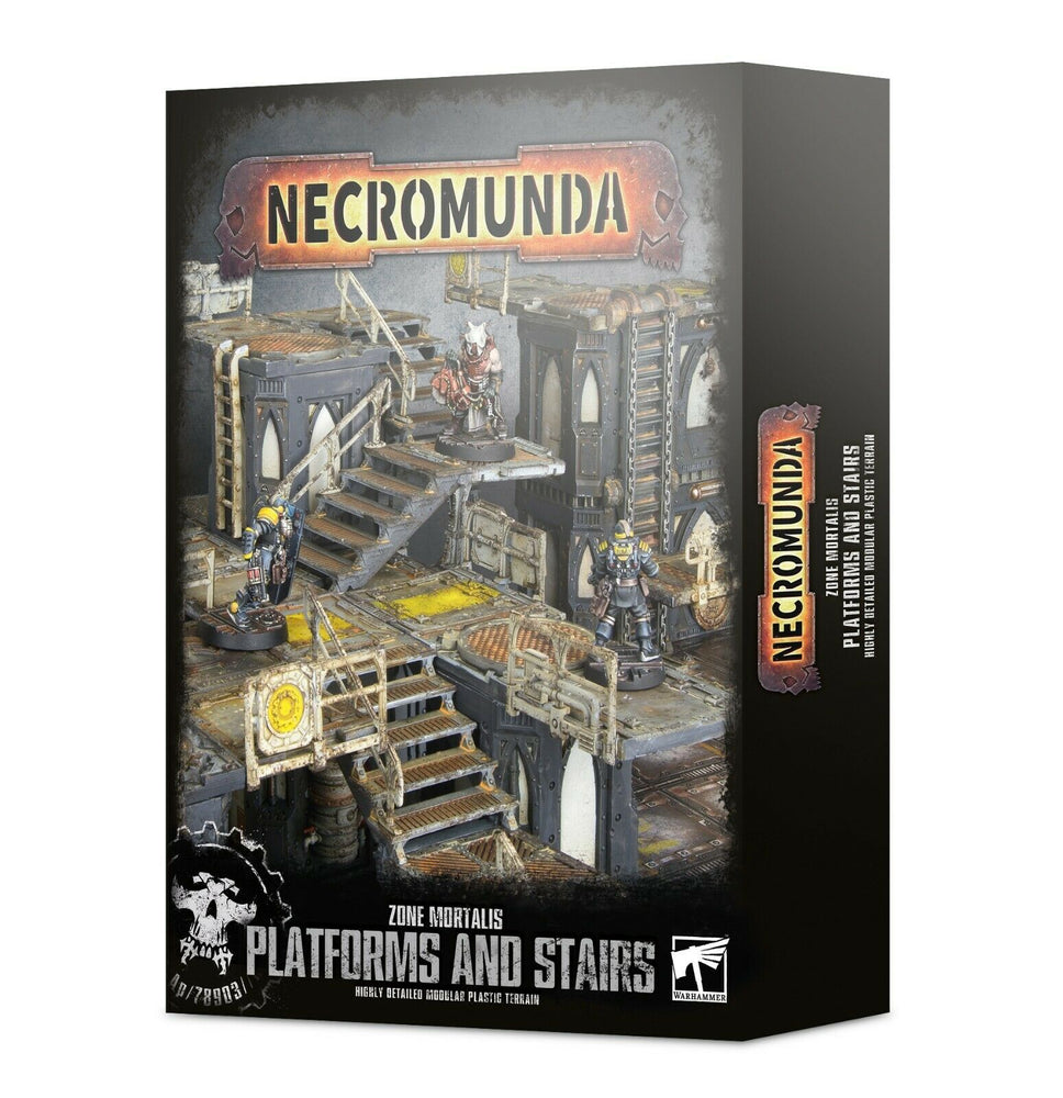 Necromunda Zone Mortalis Platforms and Stairs (300-49) - Pastime Sports & Games