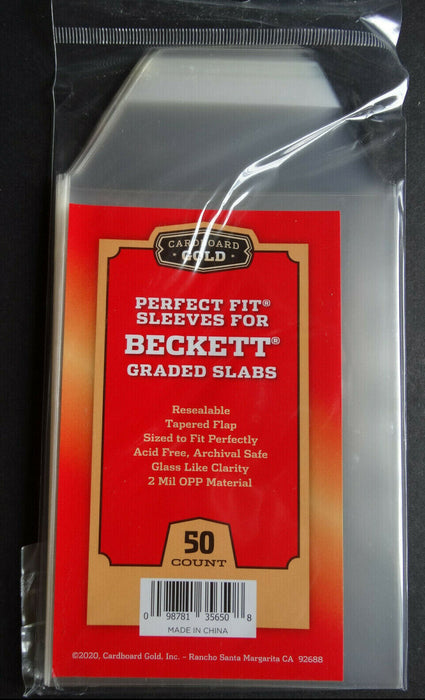 Cardboard Gold Perfect Fit Sleeves For Graded Cards PSA / BGS