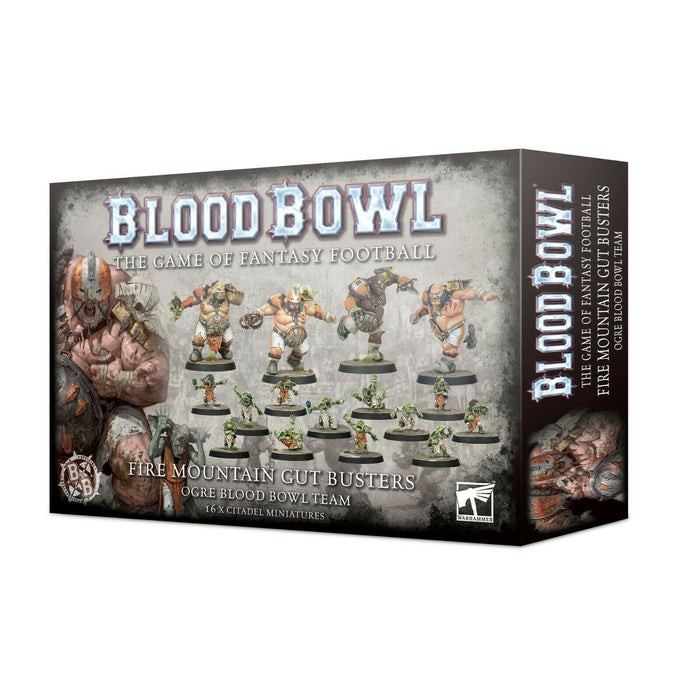 Blood Bowl - Fire Mountain Gut Busters Ogre Blood Bowl Team (200-102) - Pastime Sports & Games