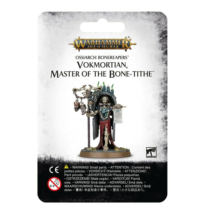 Warhammer Age of Sigmar Ossiarch Bonereapers Vokmortian, Master of the Bone-Tithe (94-20) - Pastime Sports & Games