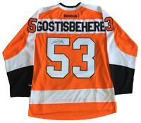 Shayne Gostisbehere Autographed Philadelphia Flyers Hockey Jersey (Orange Reebok) - Pastime Sports & Games